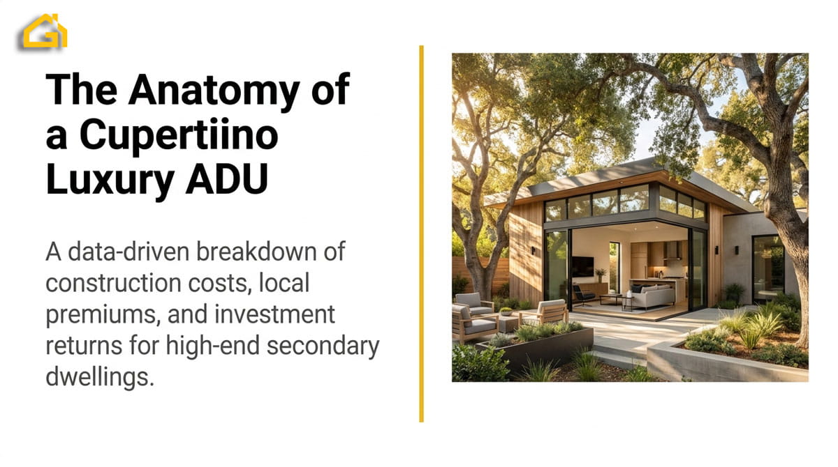 cost to build a luxury ADU in Cupertino